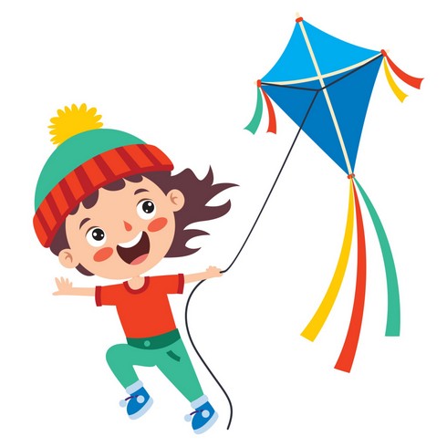 Bambino e aquilone Formazione civica per bambini