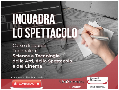 Scienze e Tecnologie delle Arti, dello Spettacolo e del Cinema