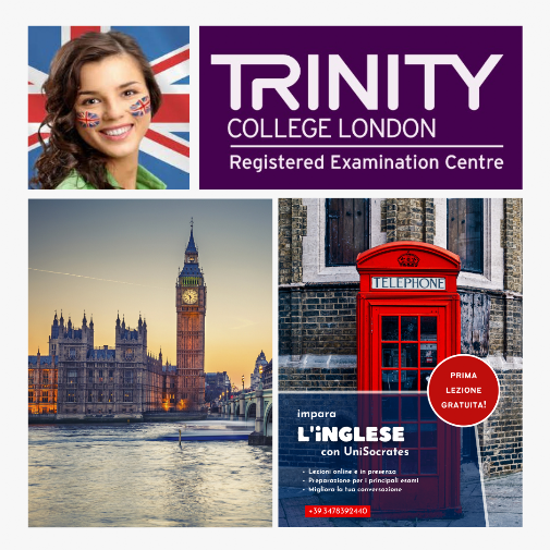 TRINITY COLLEGE LONDON UNISOCRATES CORSI INGLESE TRINITY