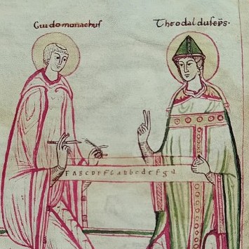 Guido d'Arezzo e il monocordo