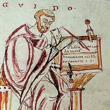 Guido d'Arezzo e le note musicali